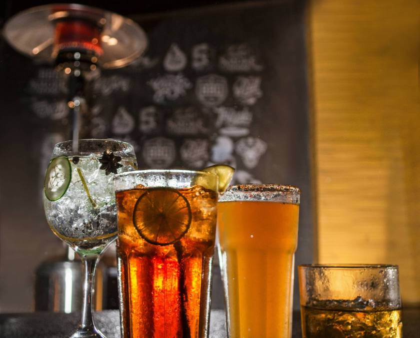 Selective focus shot of refreshing drinks A selective focus shot of refreshing drinks